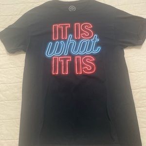 It Is What It Is Black Tshirt Mens Medium